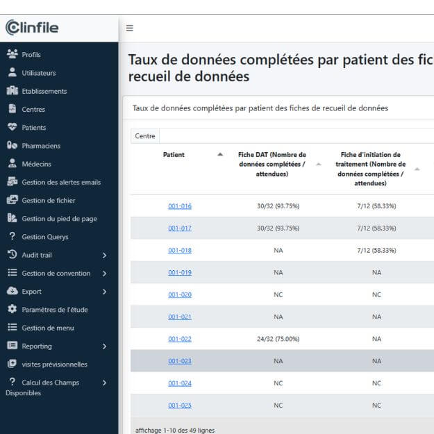 ecrf clinfile